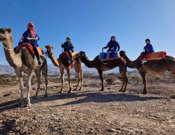 Beautiful Sunset Camel Ride in Agafay desert 2023